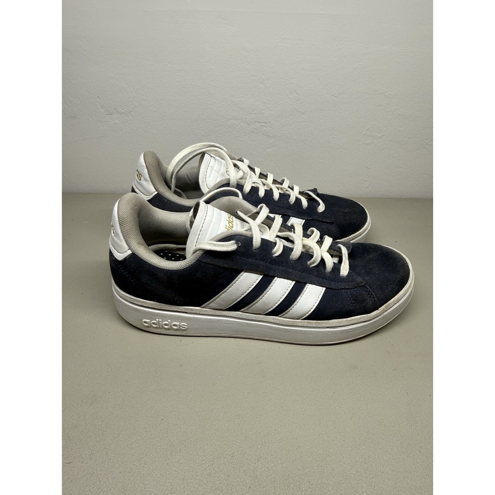 Adidas Grand Court 2.0 Shoes Mens 8 Black White Classic GW9196
